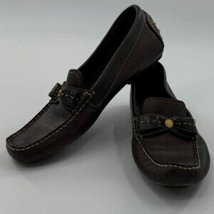 Cole Haan Women's Leather Slip-On Loafers Size 7.5AA Brown